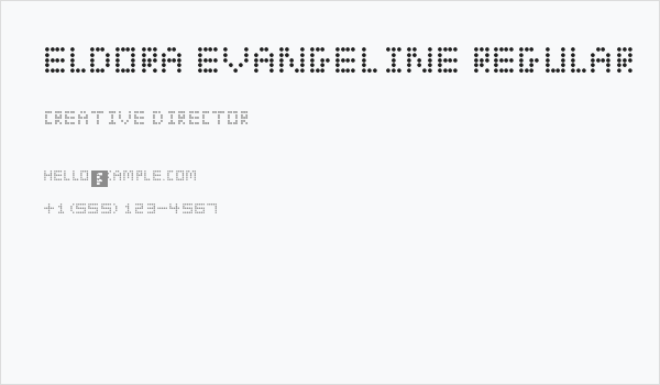 Eldora Evangeline Regular Business Card