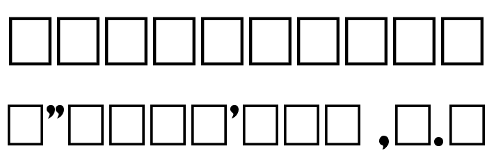 Eldorado Font OTHER CHARS