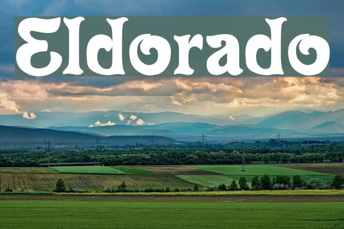 Eldorado Font examples