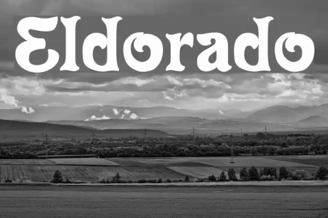 Eldorado Schriftart examples