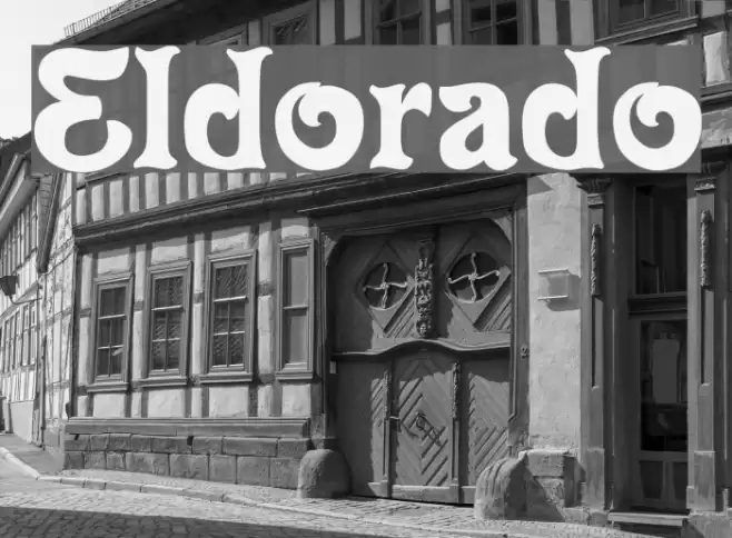 Eldorado Schriftart examples