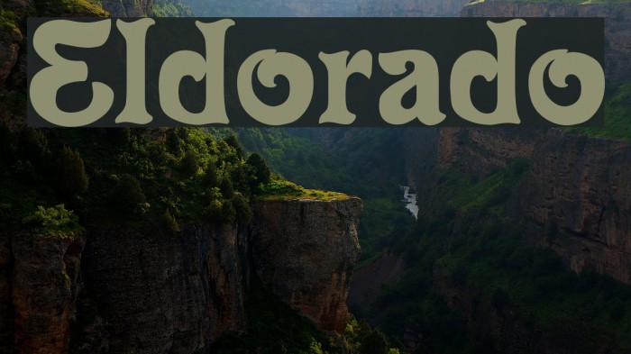 Eldorado Font examples