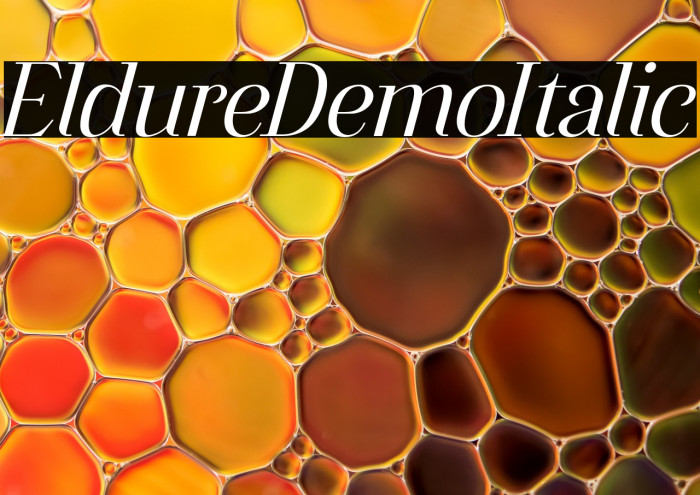 Eldure Demo Italic Example 1