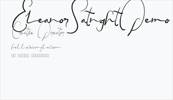 EleanorSatnightDemo Script Business Card