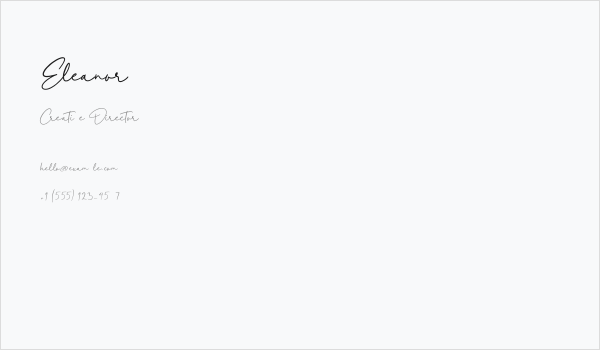 Eleanor Business Card