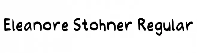 Eleanore Stohner Regular Schriftart