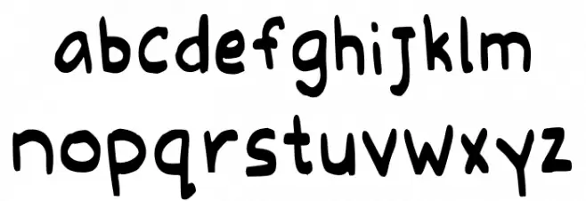 Eleanore Stohner Regular Schriftart Kleinbuchstaben