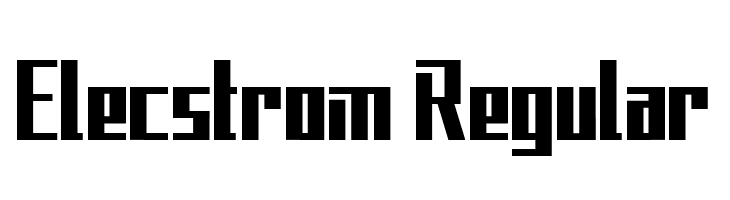 Elecstrom Regular  Frei Schriftart Herunterladen