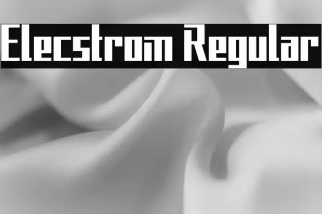 Elecstrom Regular Font examples