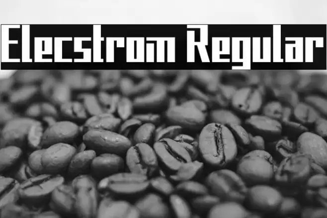 Elecstrom Regular Font examples