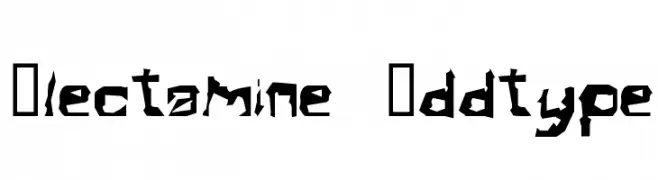Electamine  Oddtype  تنزيل الخطوط