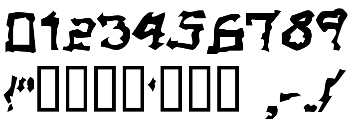 Electamine Oddtype Font OTHER CHARS