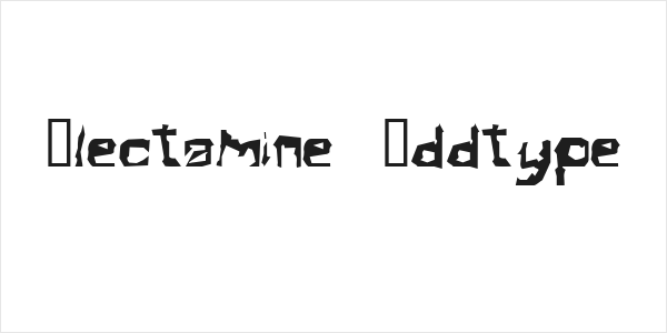 Electamine  Oddtype Logo