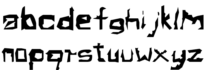 Electamine Oddtype Font LOWERCASE