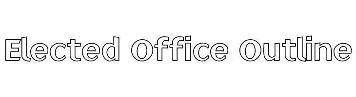 Elected Office Outline  les polices de caractères gratuit tlcharger