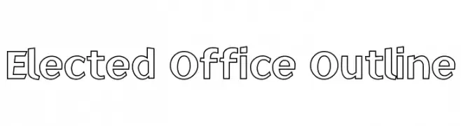 Elected Office Outline  免费字体下载