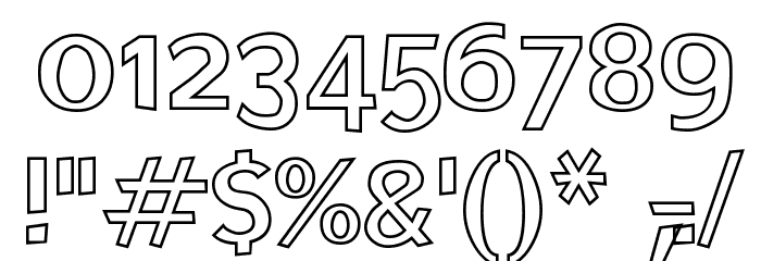Elected Office Outline Font OTHER CHARS