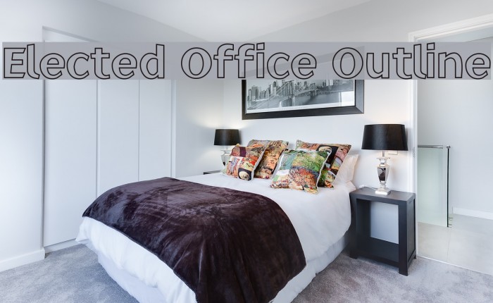 Elected Office Outline Font examples