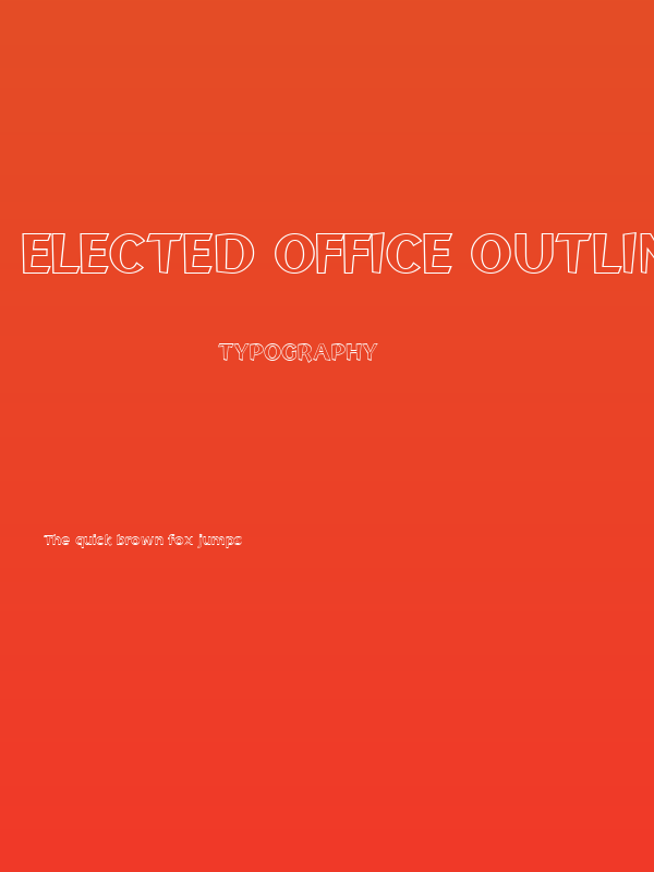 Elected Office Outline Poster