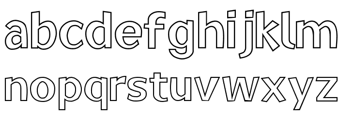 Elected Office Outline Font LOWERCASE