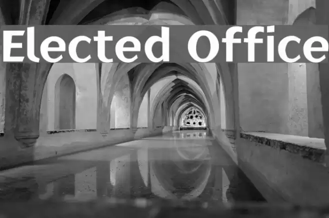 Elected Office Font examples
