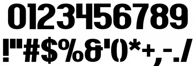 Election 2016 Font OTHER CHARS