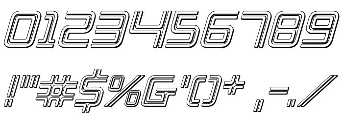 Election Day 3D Italic Font OTHER CHARS