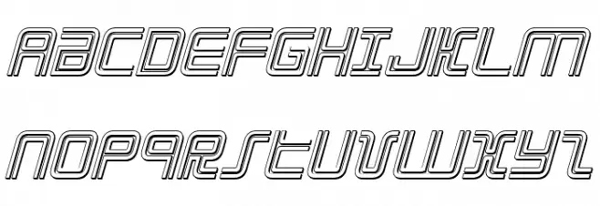 Election Day 3D Italic خط أحرف كبيرة