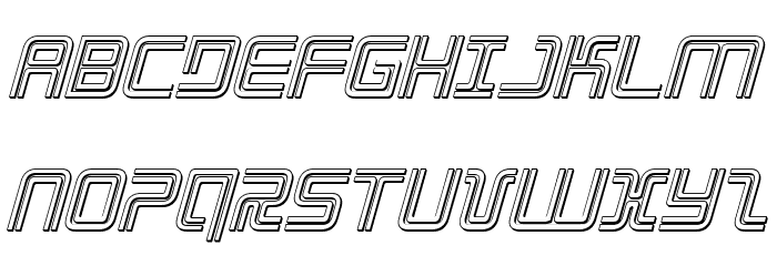 Election Day 3D Italic Font LOWERCASE