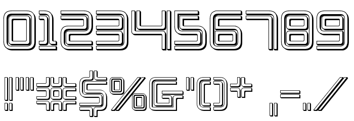 Election Day 3D Font OTHER CHARS