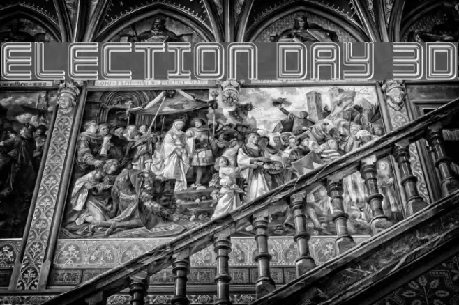 Election Day 3D フォント examples