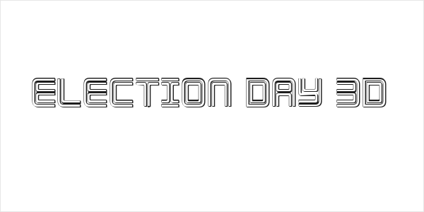 Election Day 3D Logo
