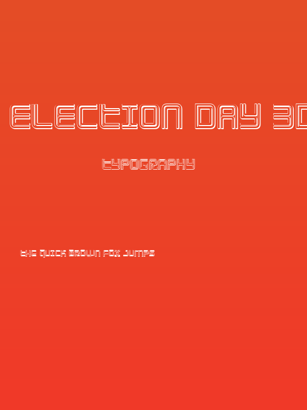 Election Day 3D Poster