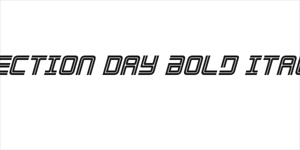 Election Day Bold Italic Logo