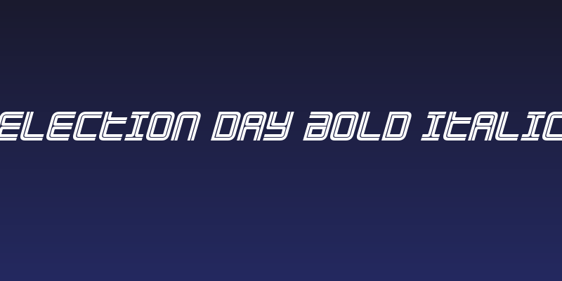 Election Day Bold Italic Social Header