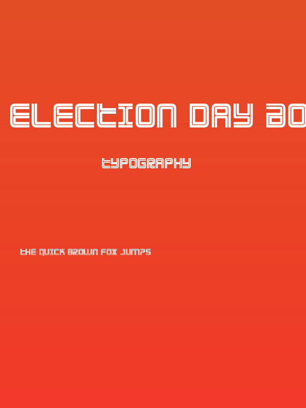 Election Day Bold Poster