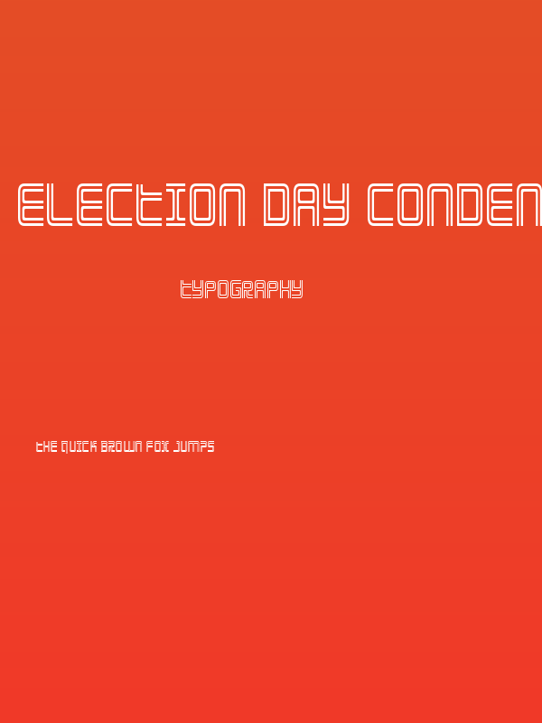Election Day Condensed Poster