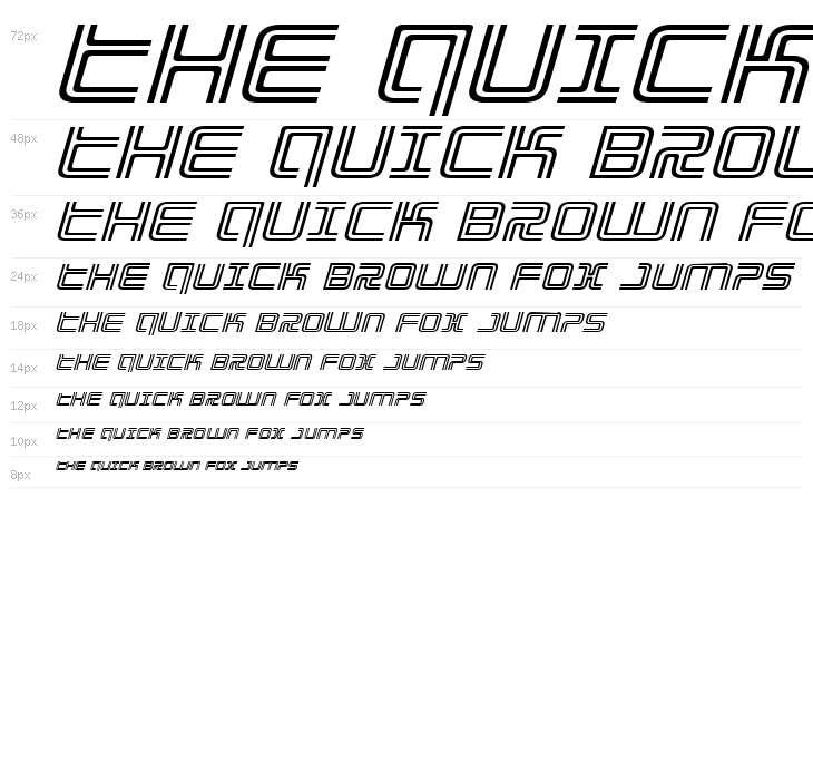 Election Day Expanded Italic Waterfall