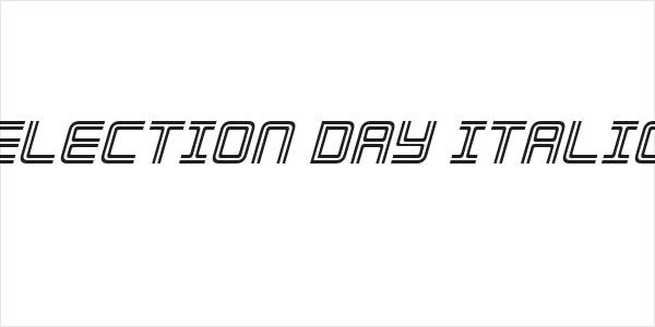 Election Day Italic Logo