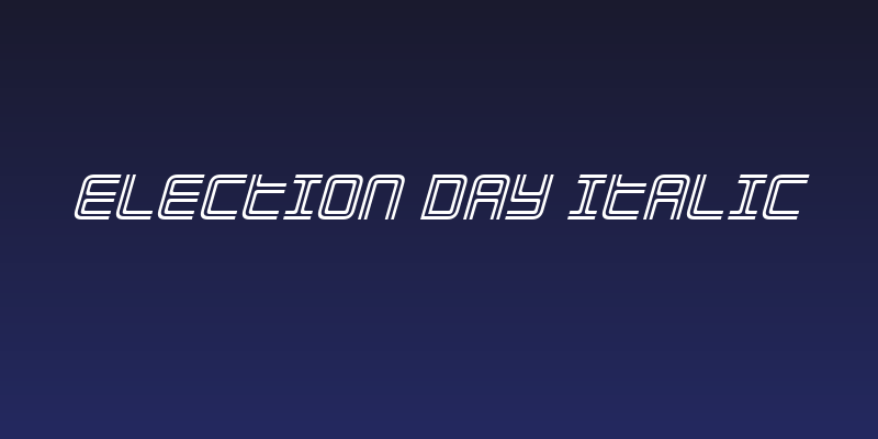 Election Day Italic Social Header