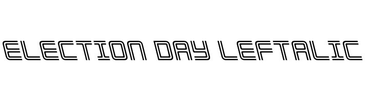 Election Day Leftalic  Free Fonts Download