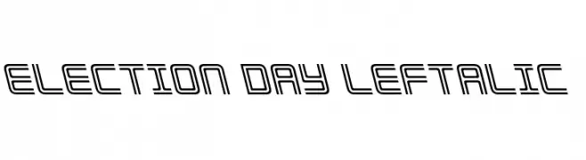 Election Day Leftalic  नि: शुल्क फ़ॉन्ट्स डाउनलोड