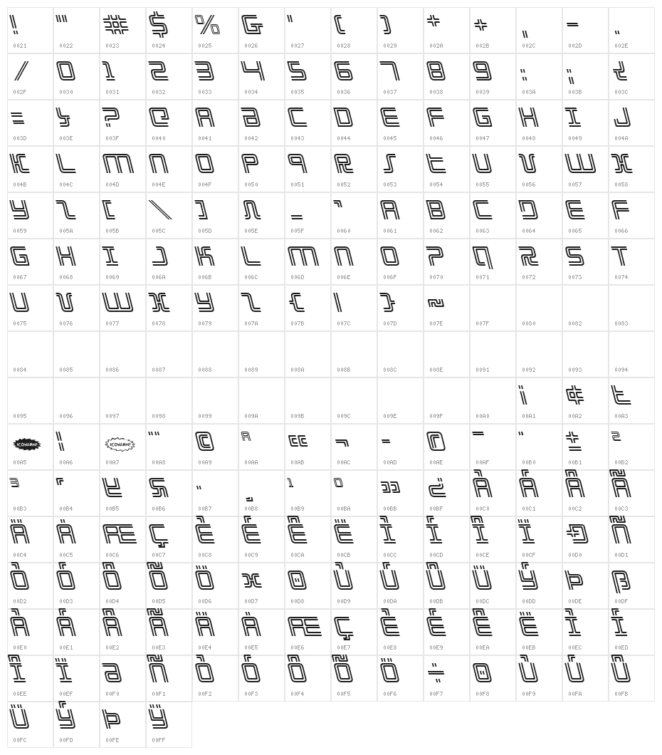 Election Day Leftalic Character Map
