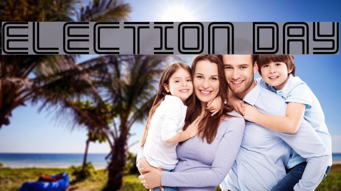 Election Day Font examples