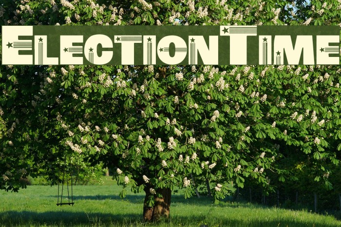 ElectionTime Font examples