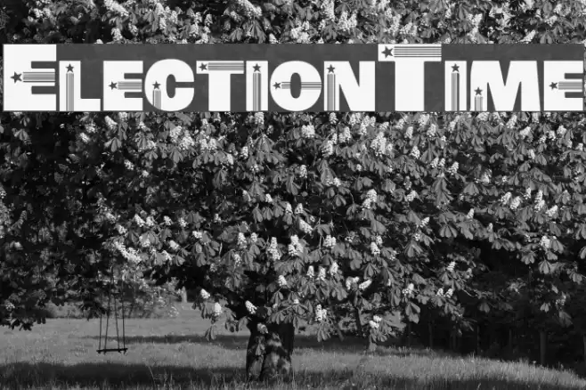 ElectionTime Font examples
