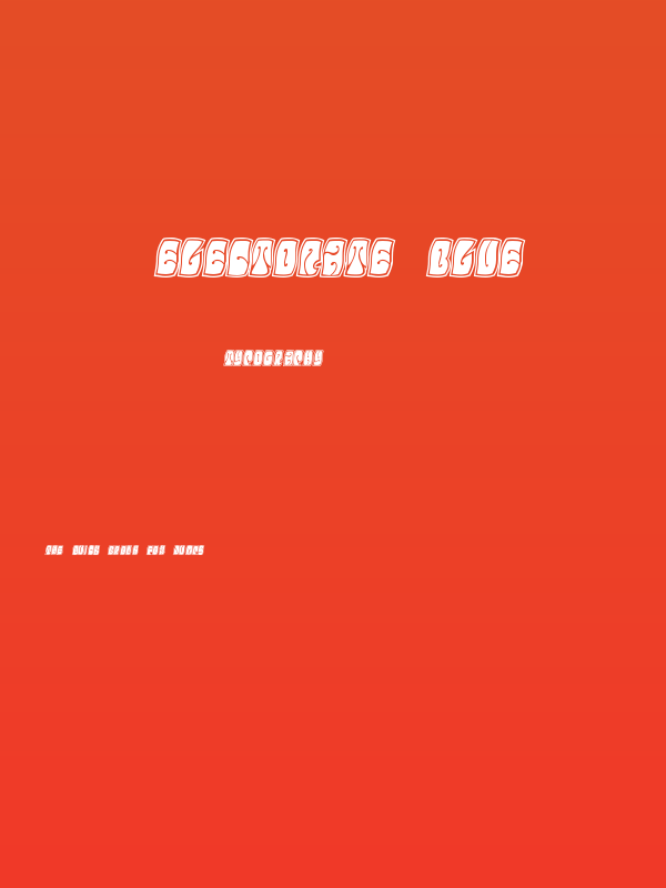 Electorate Blue Poster