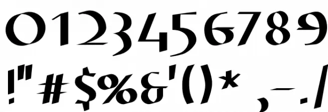 ElectrUnciale Font OTHER CHARS