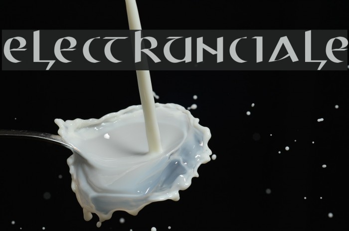 ElectrUnciale Font examples