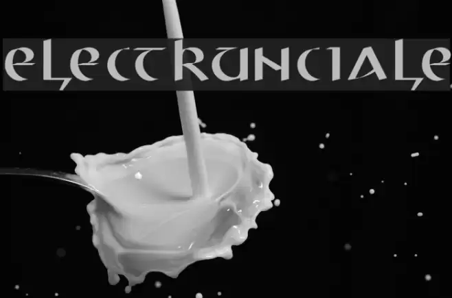 ElectrUnciale Font examples